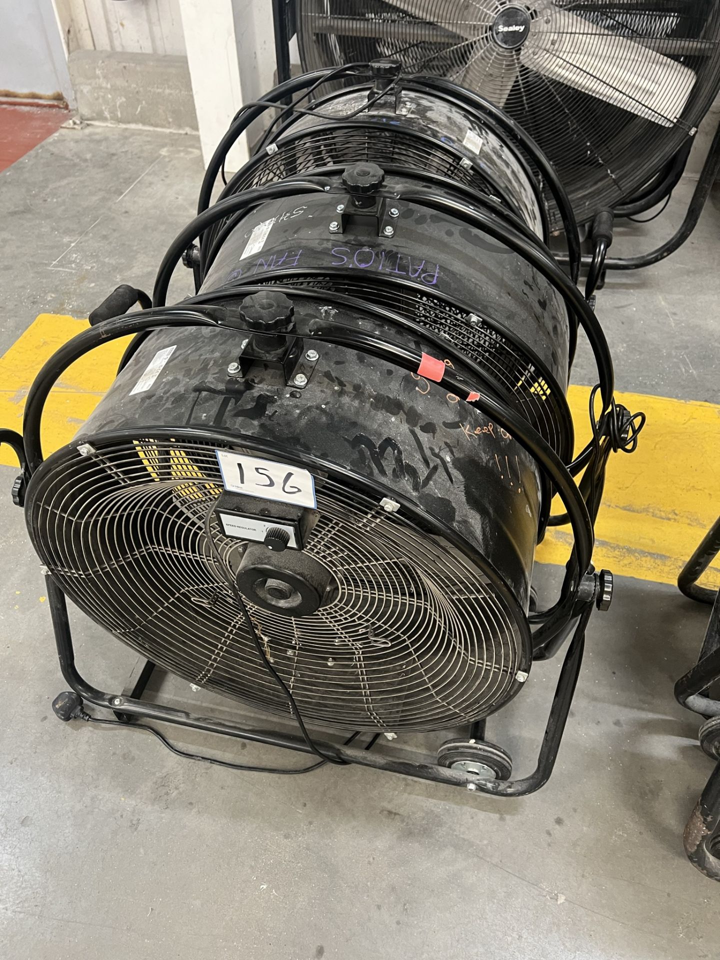3: Small Industrial Black Fans