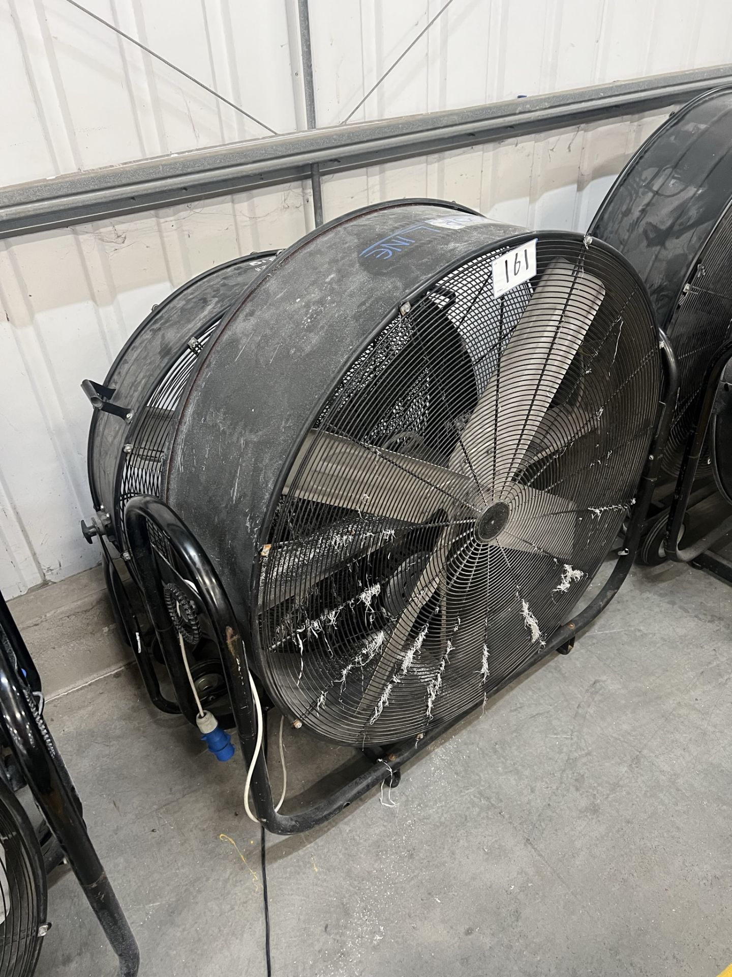 1: Large Industrial Black Fan & 1 : Small Industrial Black Fan