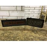 (1) Electric “Vacancies” and (1) “Paninis” Hanging LED Signs as Lotted