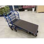 (2) Blue Nestable Cash and Carry Trolleys as Lotted (Please Note That This Is A Representative Photo