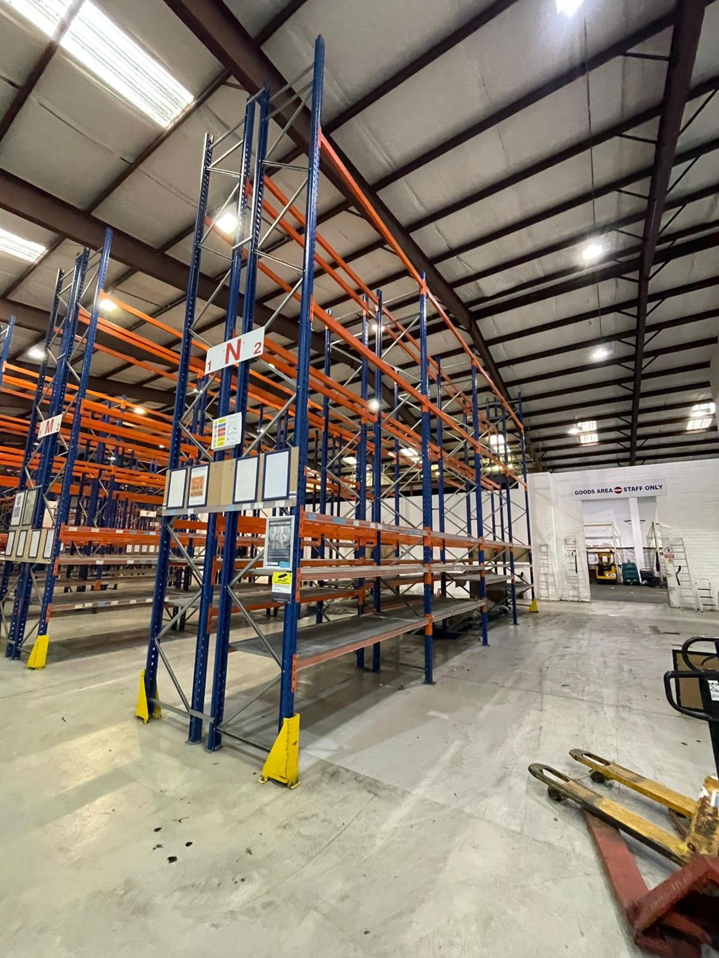 Qty of Various Pallet Racking Including: 126 Bays of Double Bay Pallet Racking including Approx. 88