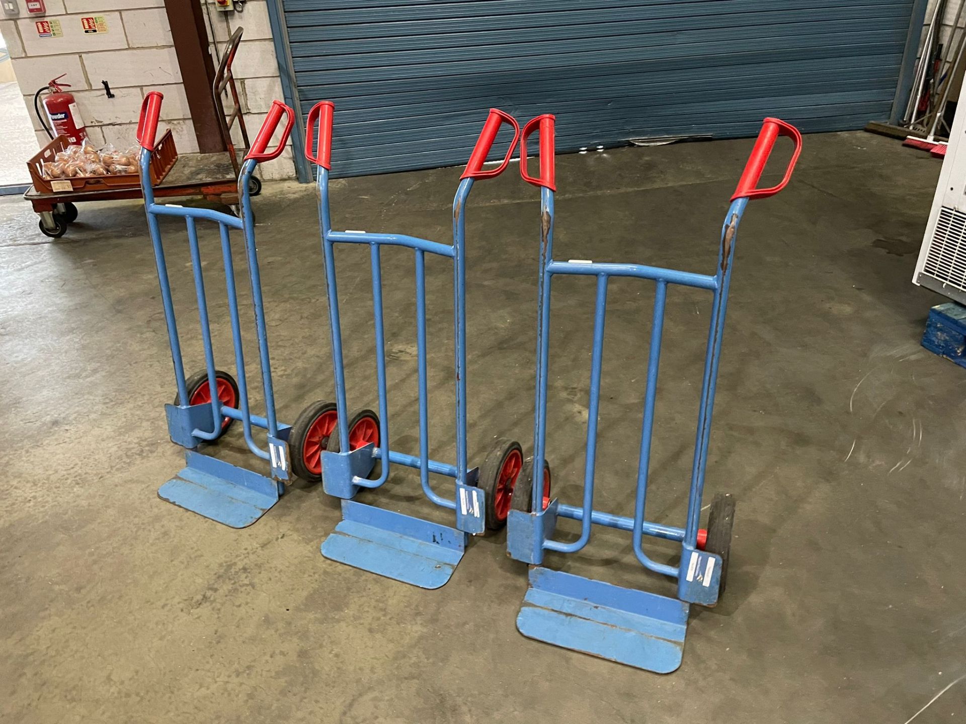 (3) Fetra Tubular Steel Sack Trucks