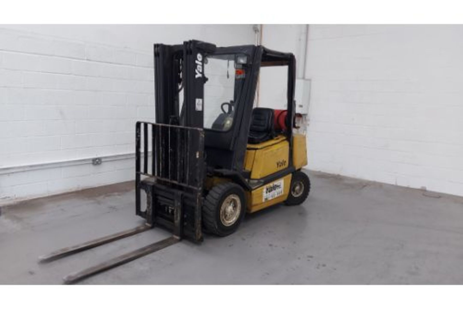 Yale GLP25RFE2170 Gas Forklift Truck. 2.5 Ton Capacity, Last Service 26/05/23, Running Hours 10,881