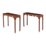 A Pair of Chinese Sandalwood Lute Tables