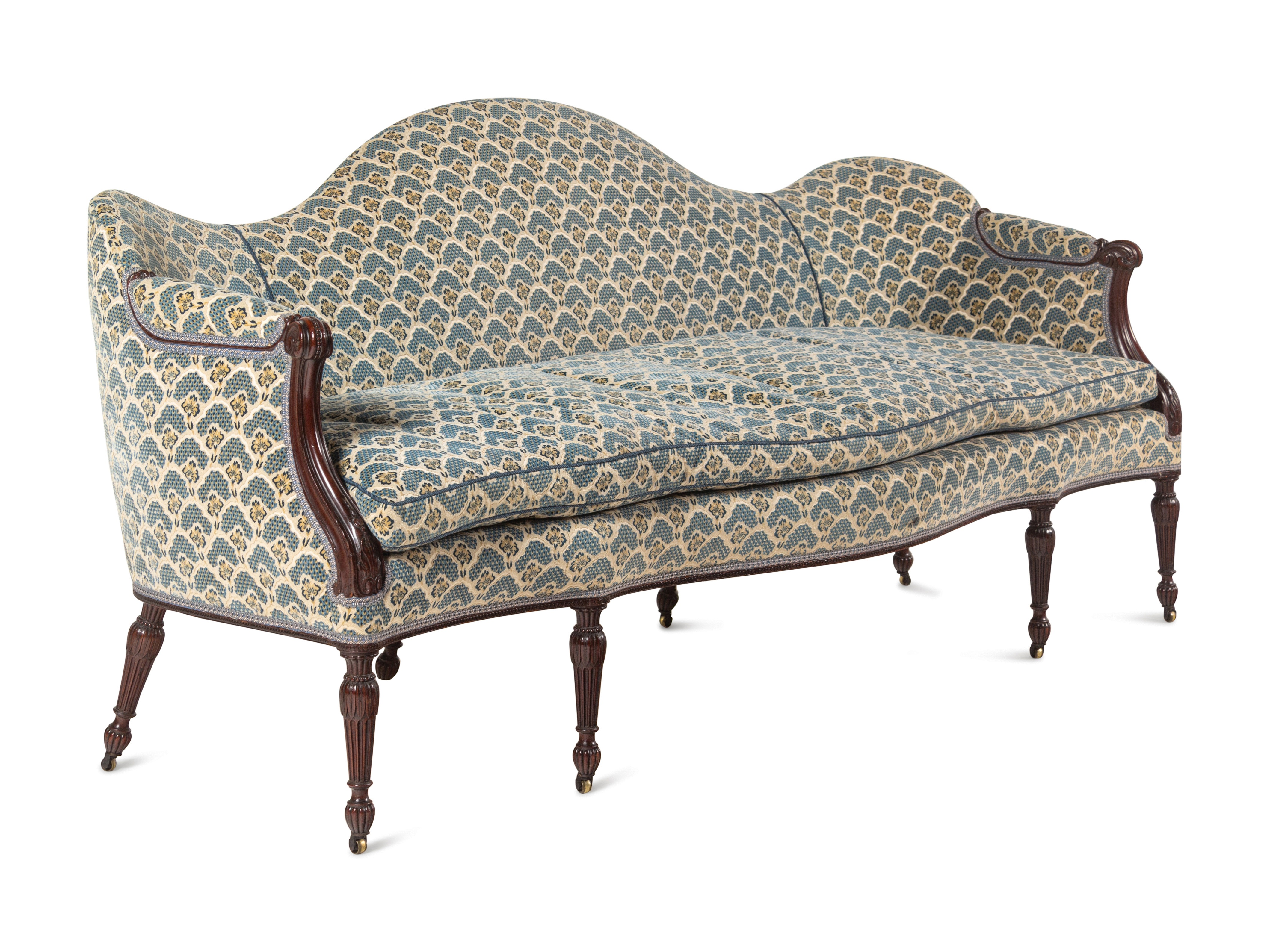 A George III Carved Mahogany Settee - Image 3 of 11