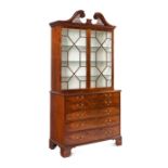 A George III Mahogany Secretary Bookcase