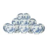 Twelve Blue and White Porcelain Plates from the Nanking Cargo