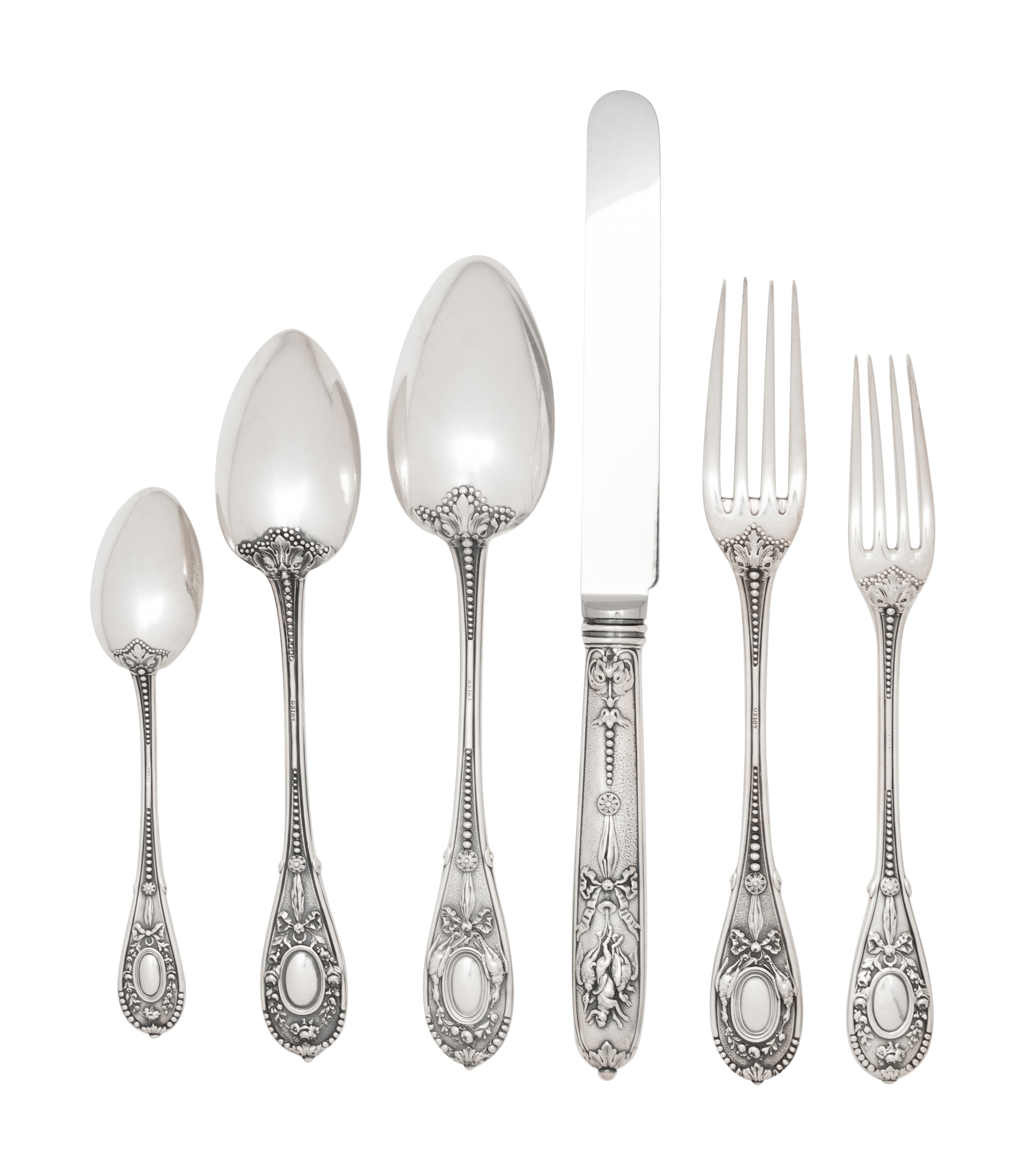 A French Silver Flatware Service - Image 2 of 9