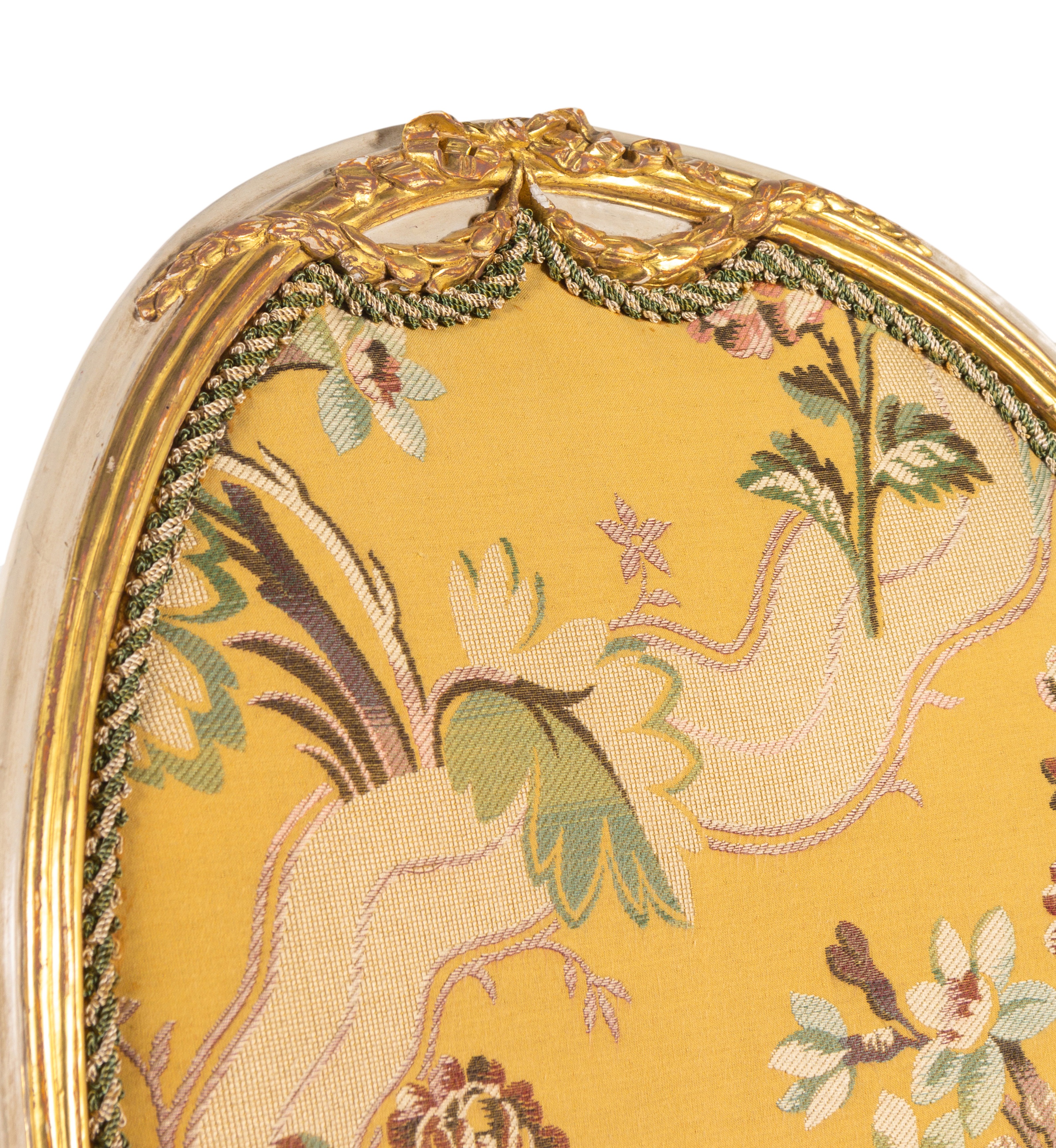 A George III White-Painted and Parcel-Gilt Open Armchair - Image 7 of 12