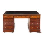 A George III Mahogany Partners' Desk