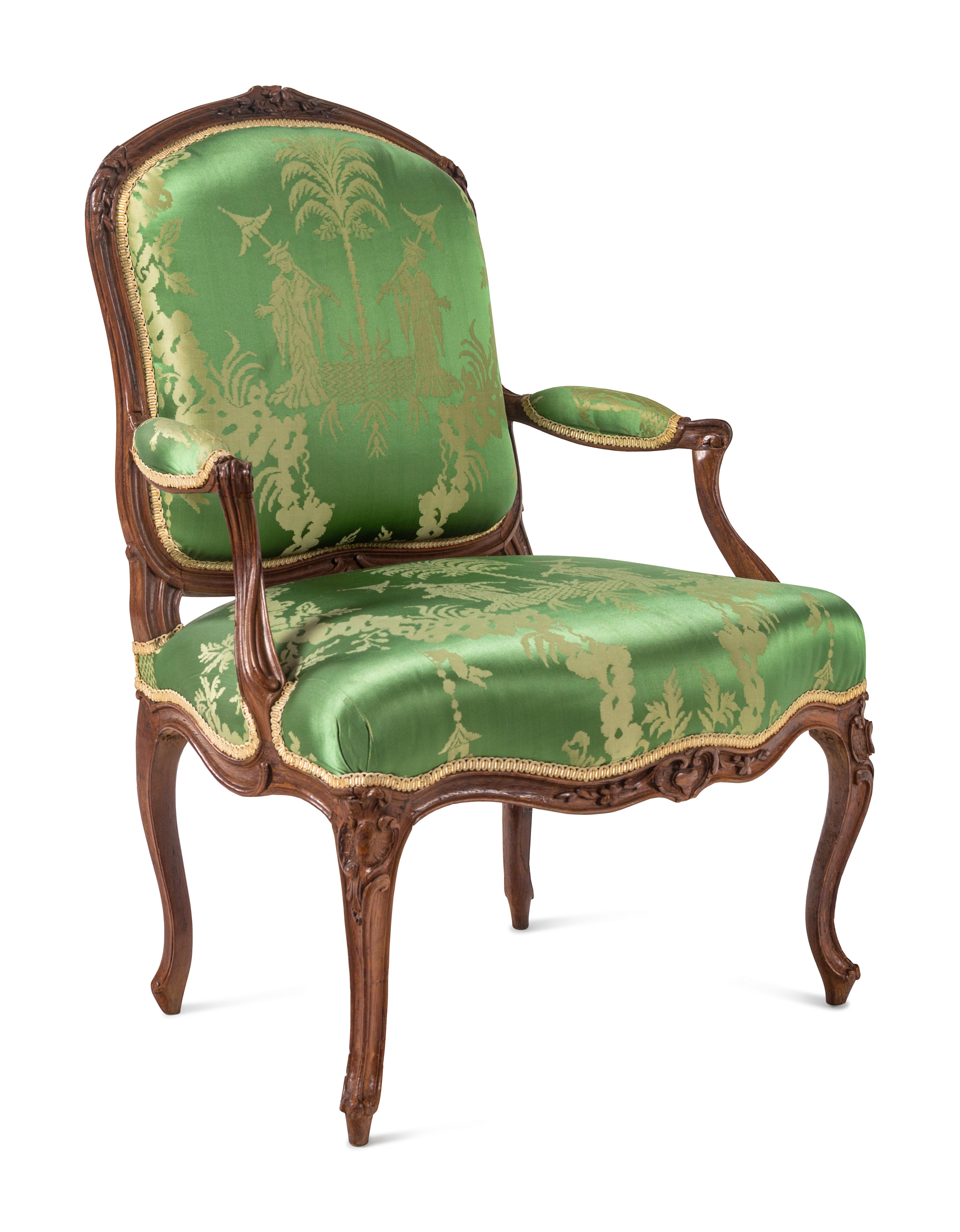 A Pair of Louis XV Beechwood Fauteuils - Image 7 of 10