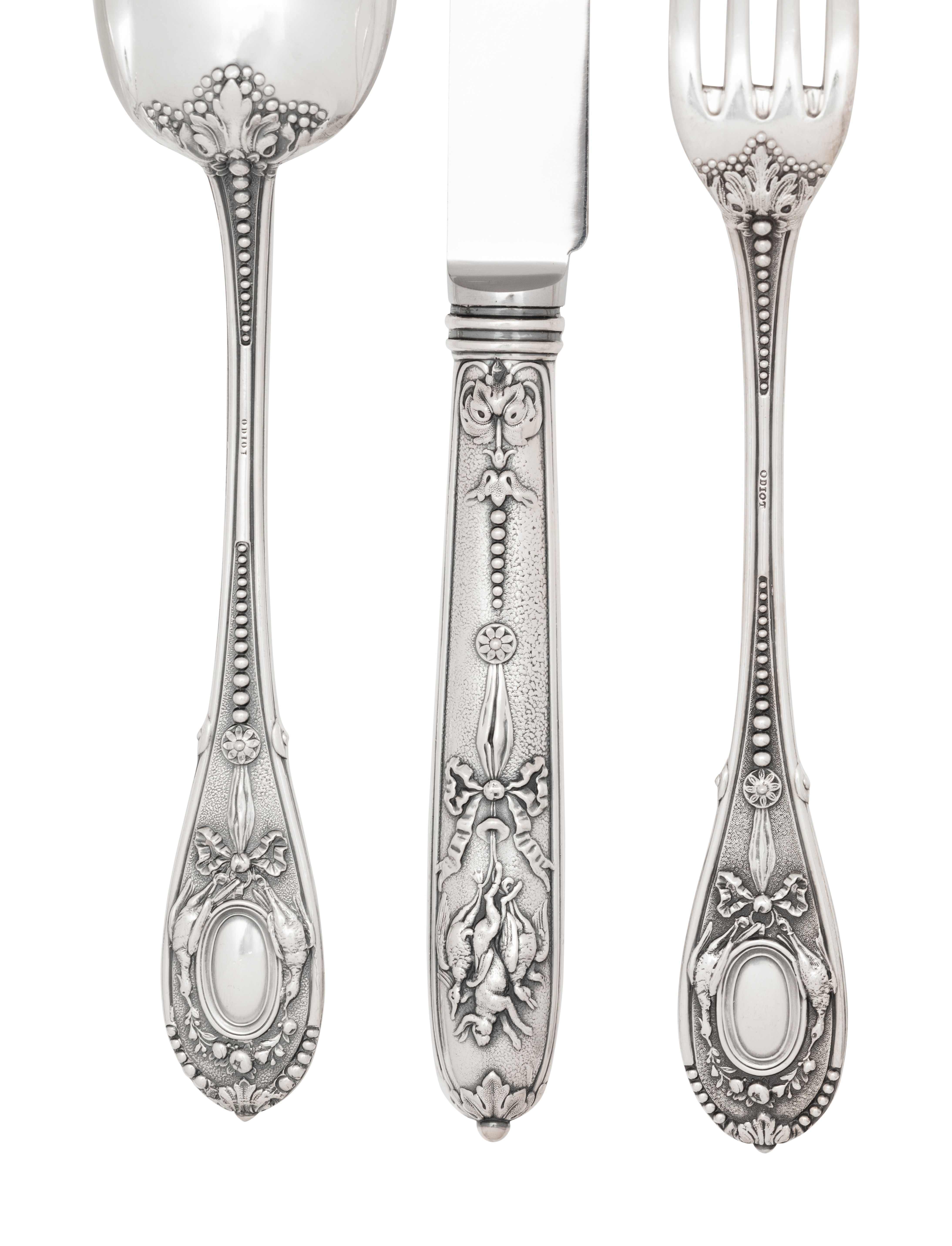 A French Silver Flatware Service - Image 7 of 9