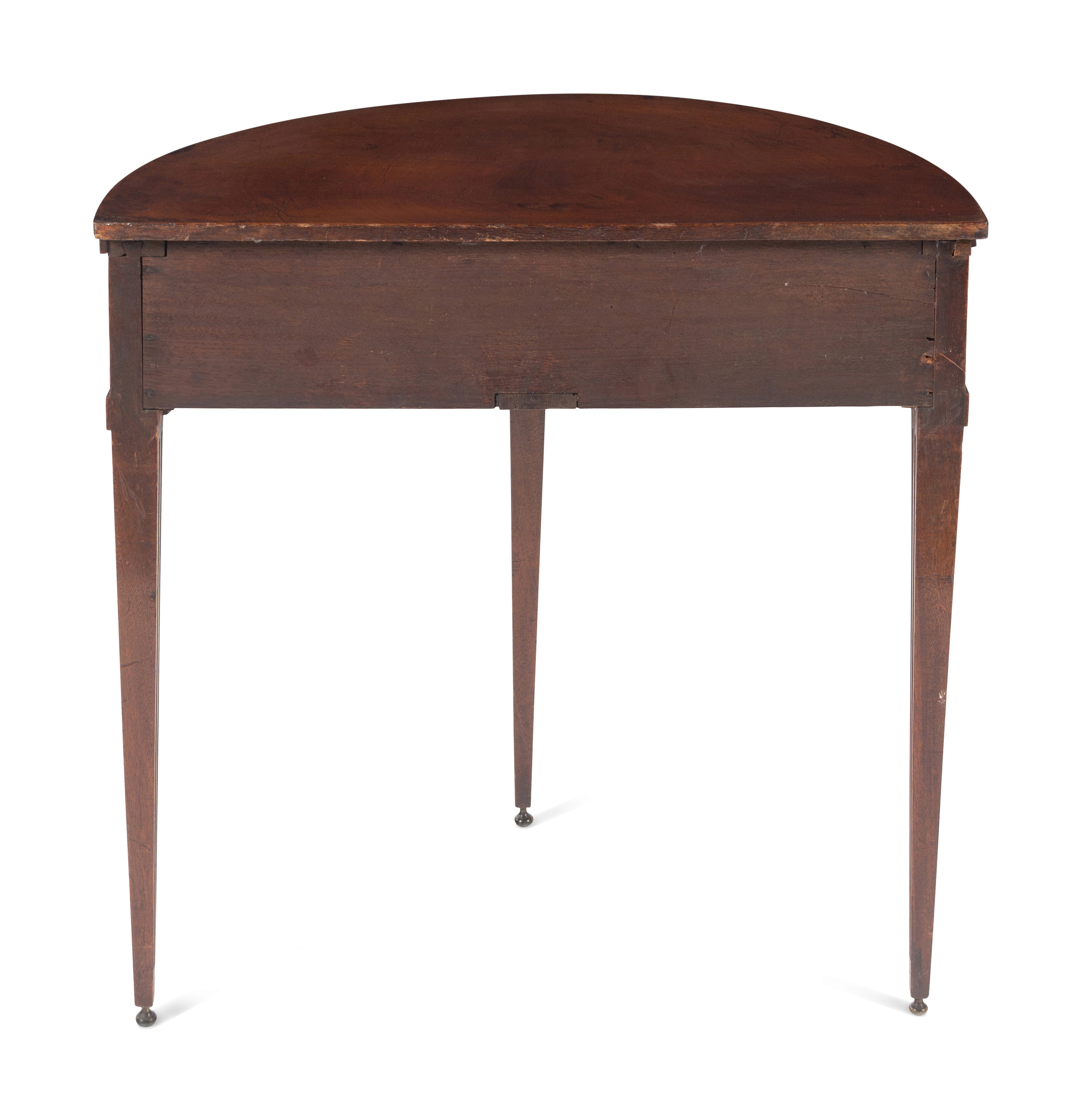 A Dutch Mahogany Demilune Side Table - Image 6 of 9