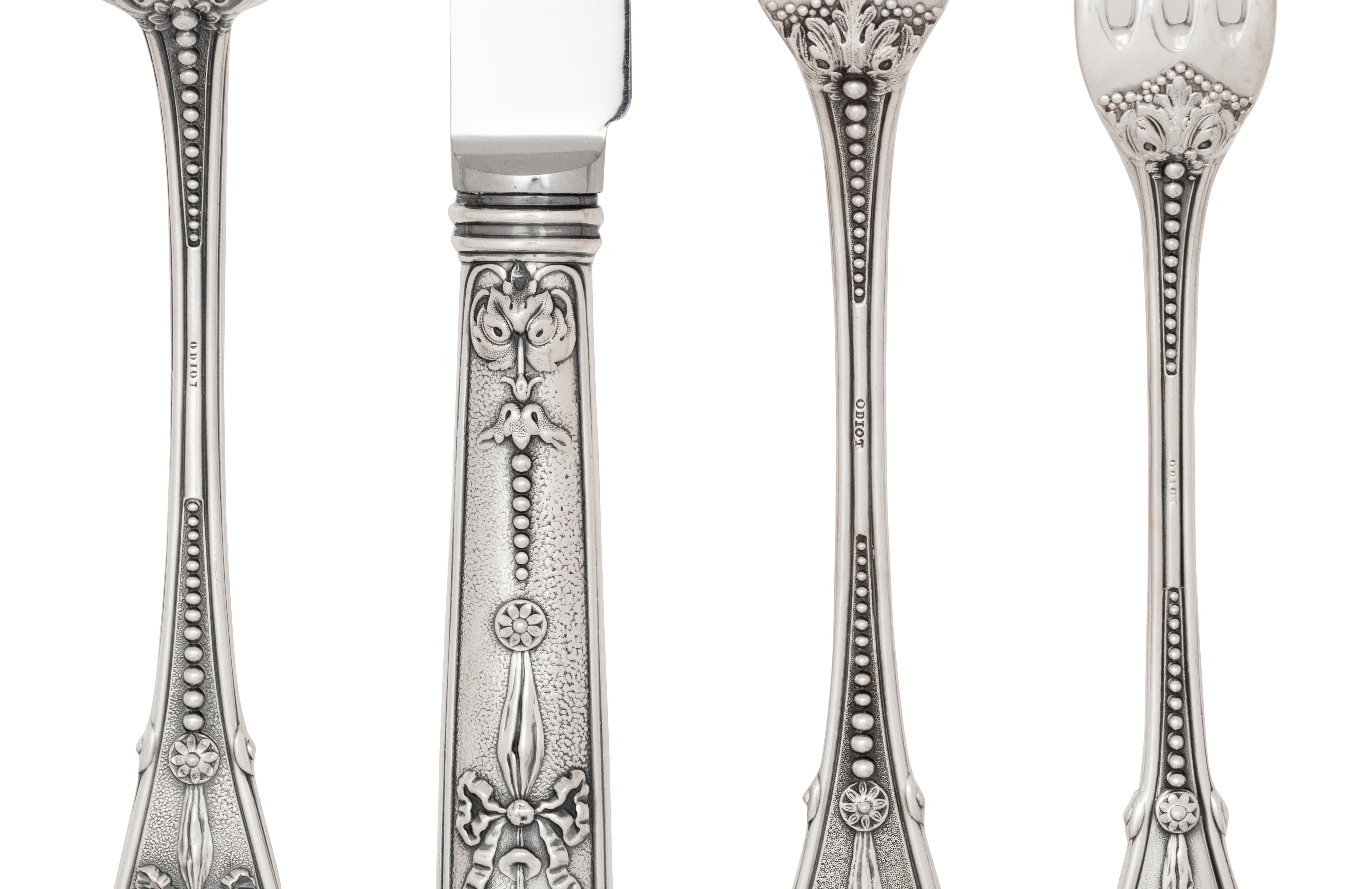 A French Silver Flatware Service - Image 5 of 9