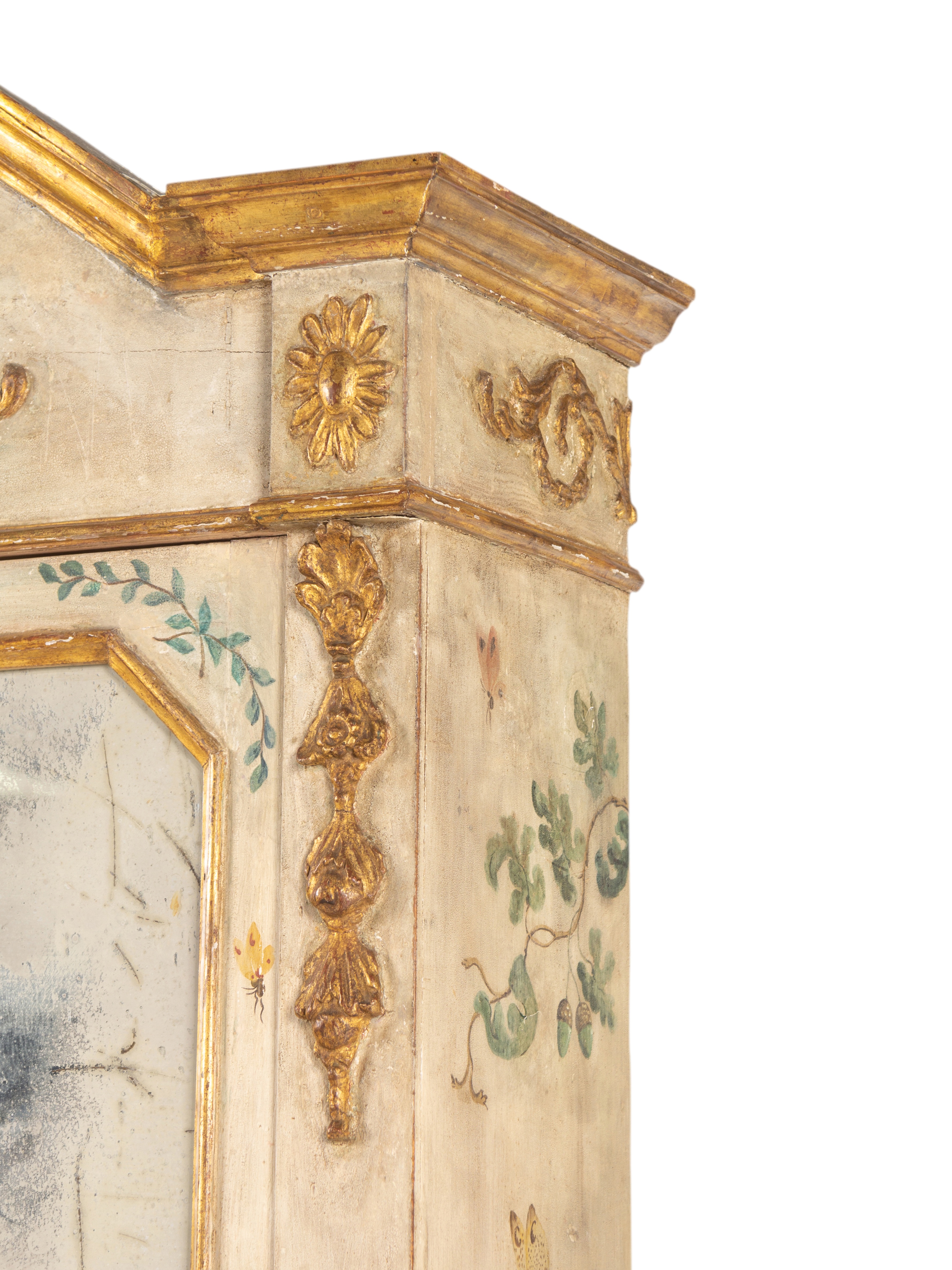 An Italian Polychrome and Cream-Painted and Parcel-Gilt Cabinet - Image 7 of 15