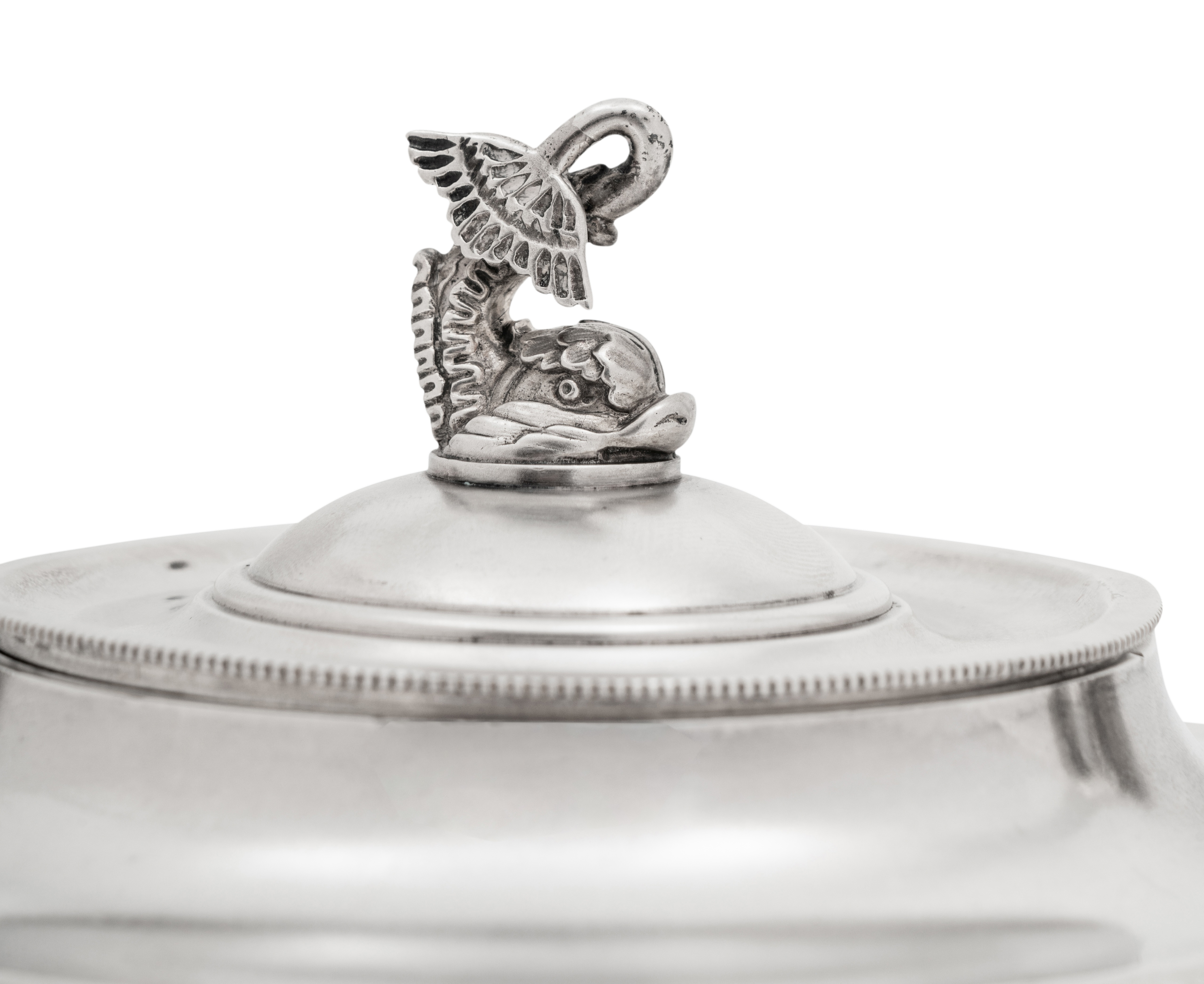 A Faberge Silver Creamer and Covered Sugar Set - Image 6 of 10