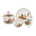 A Meissen Porcelain Four-Piece Tea Service