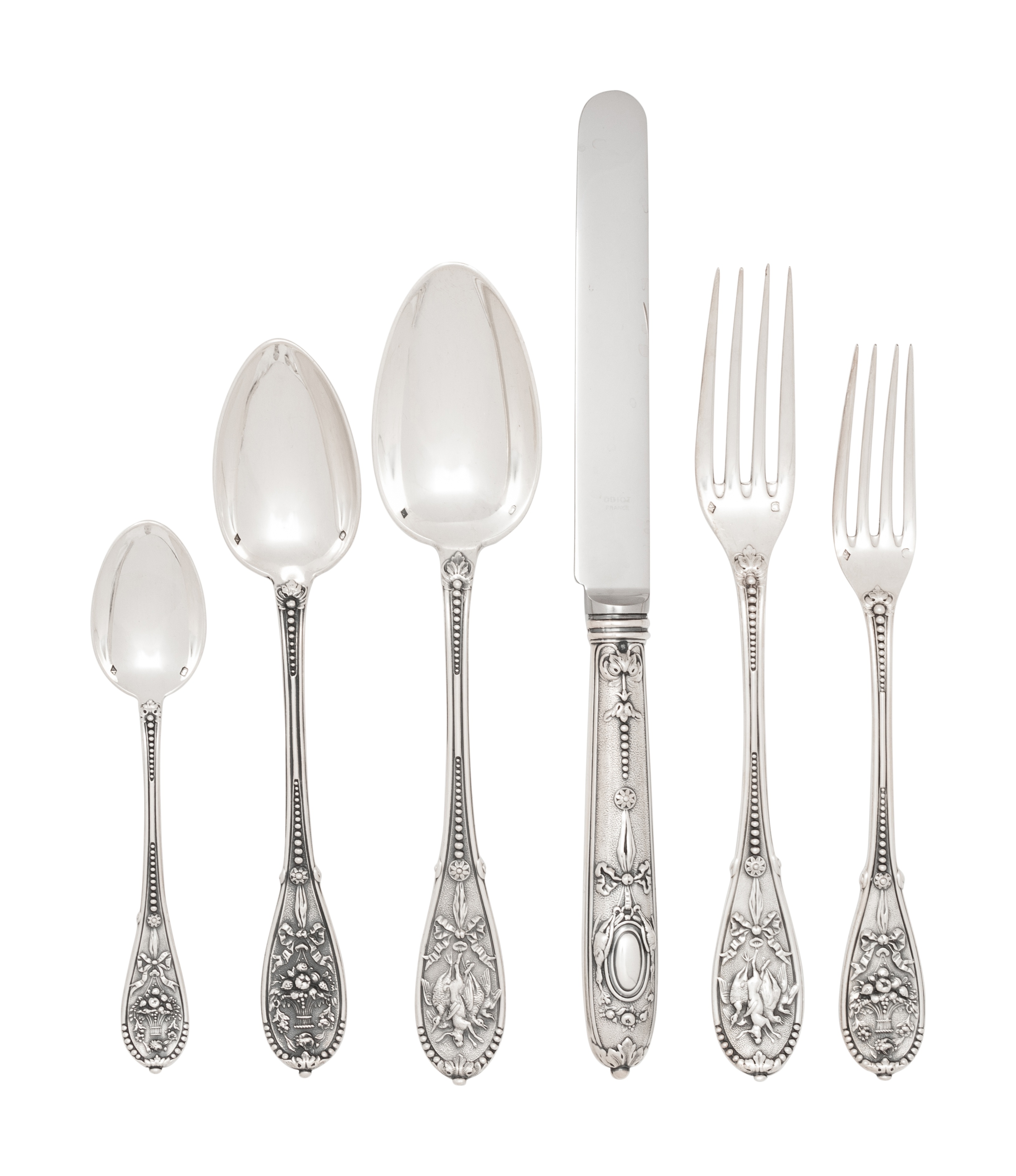 A French Silver Flatware Service