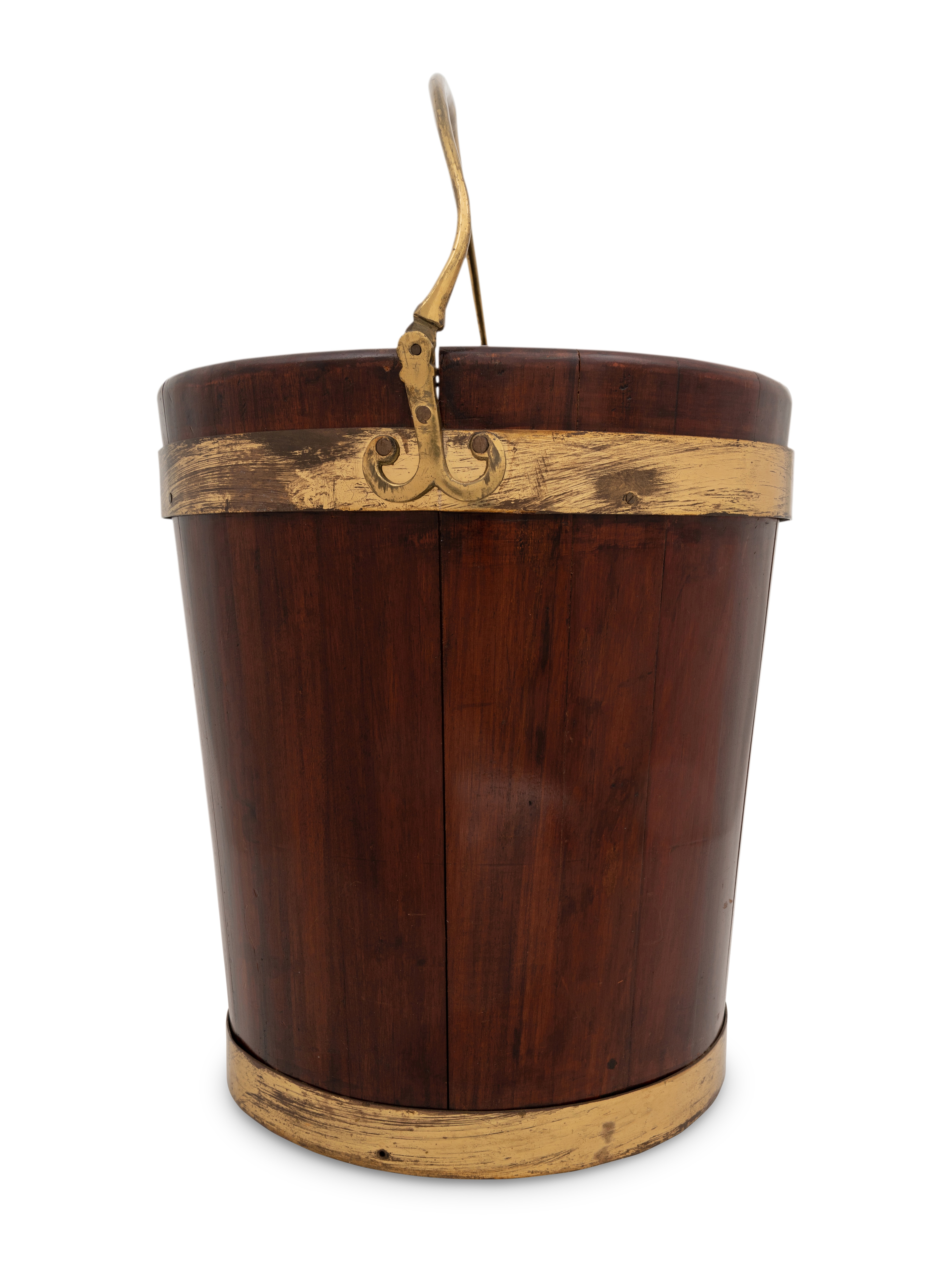 A George III Brass Mounted Mahogany Peat Bucket - Image 2 of 4