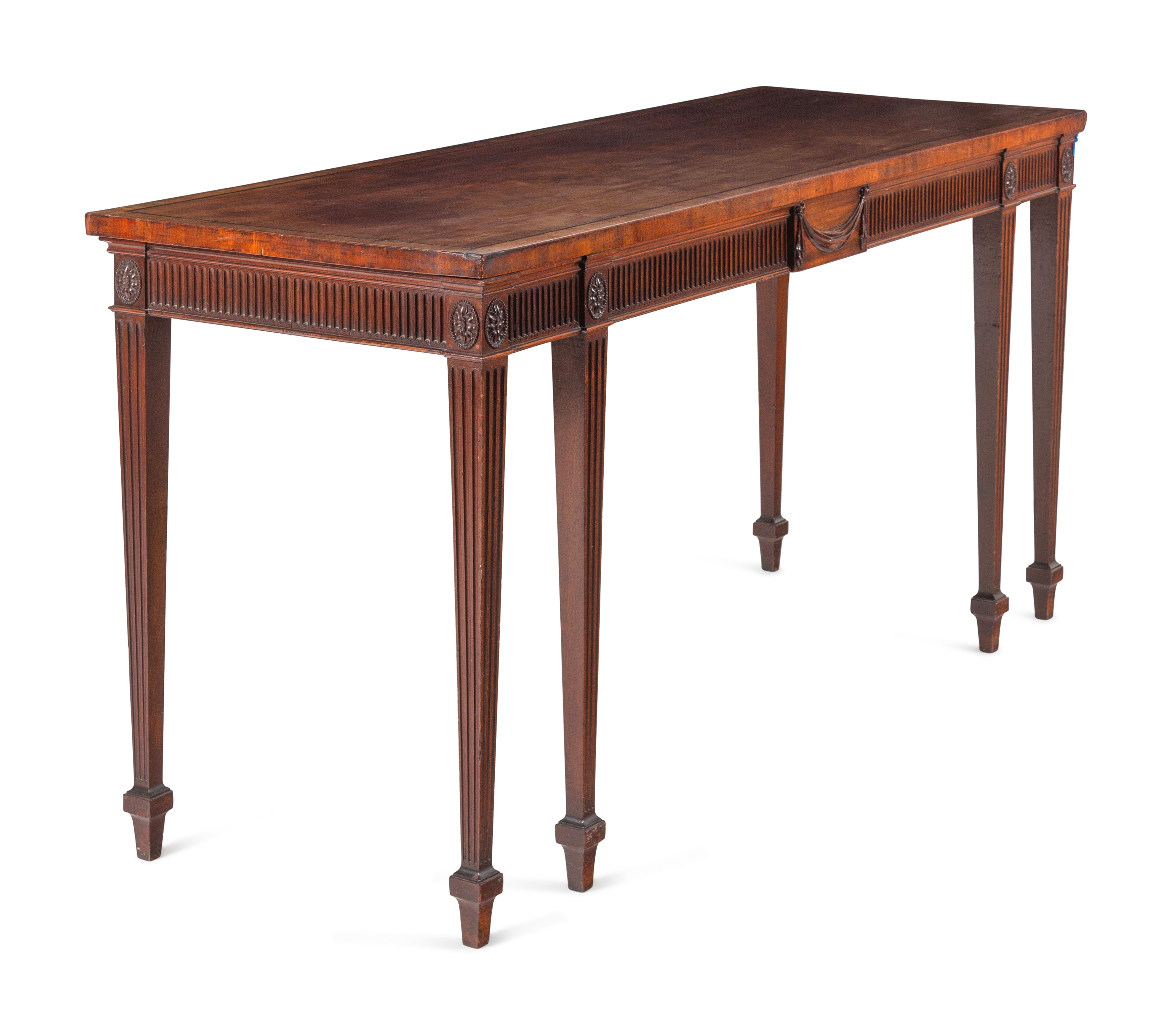 A George III Mahogany and Ebony-Inlaid Serving Table in the Manner of Thomas Chippendale - Image 3 of 8