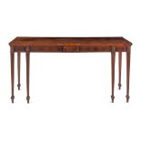 A George III Mahogany and Ebony-Inlaid Serving Table in the Manner of Thomas Chippendale