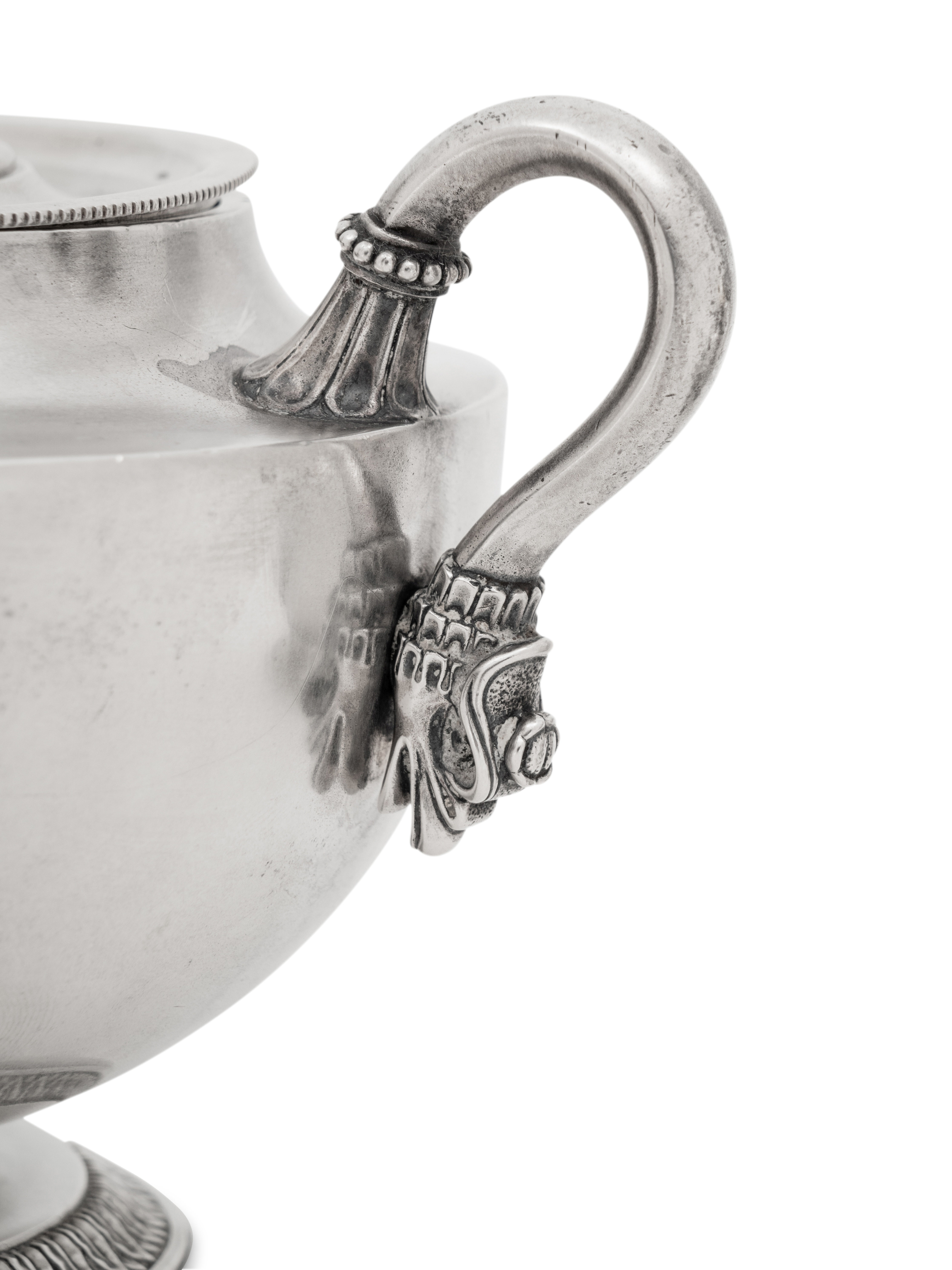 A Faberge Silver Creamer and Covered Sugar Set - Image 5 of 10