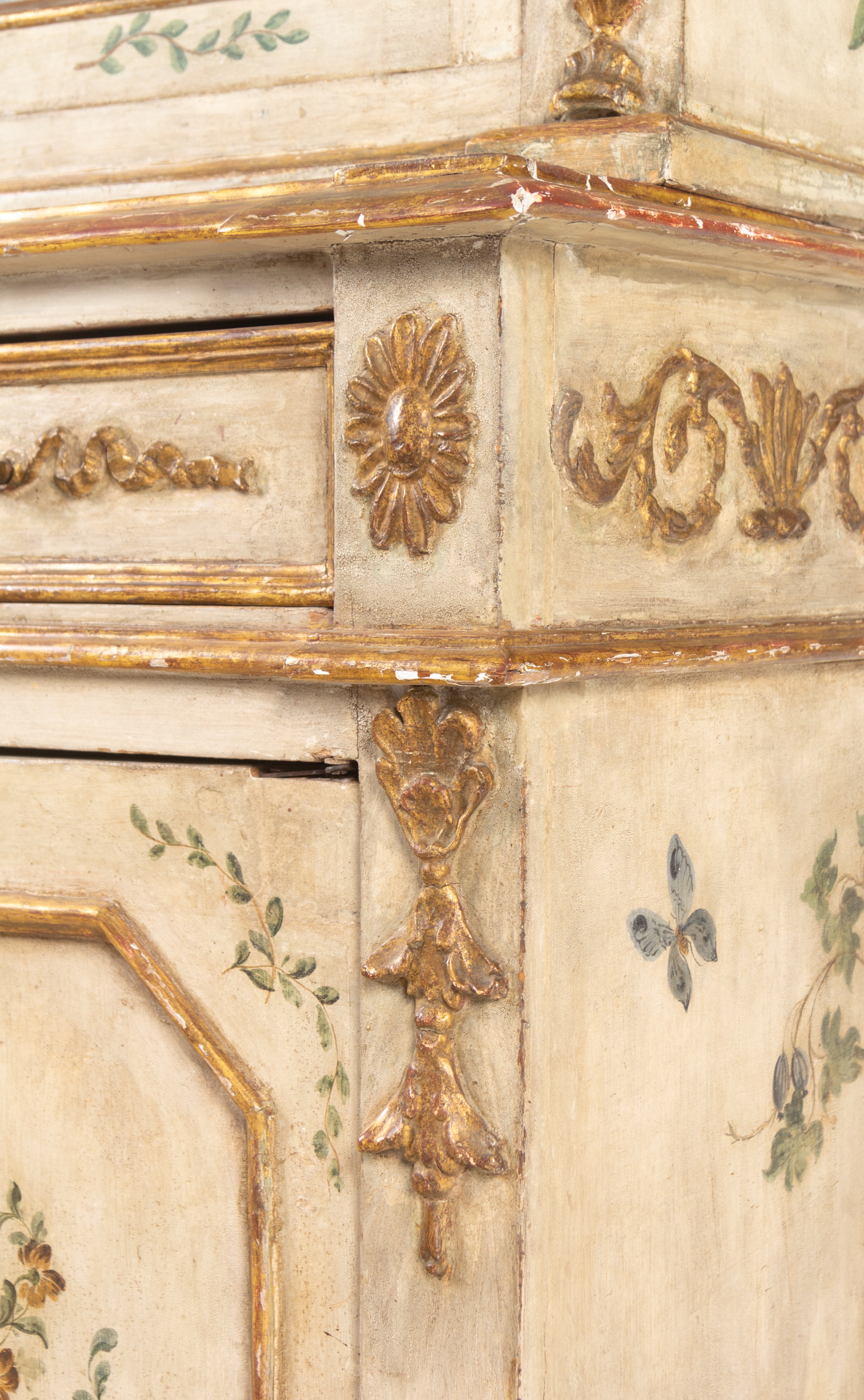 An Italian Polychrome and Cream-Painted and Parcel-Gilt Cabinet - Image 12 of 15