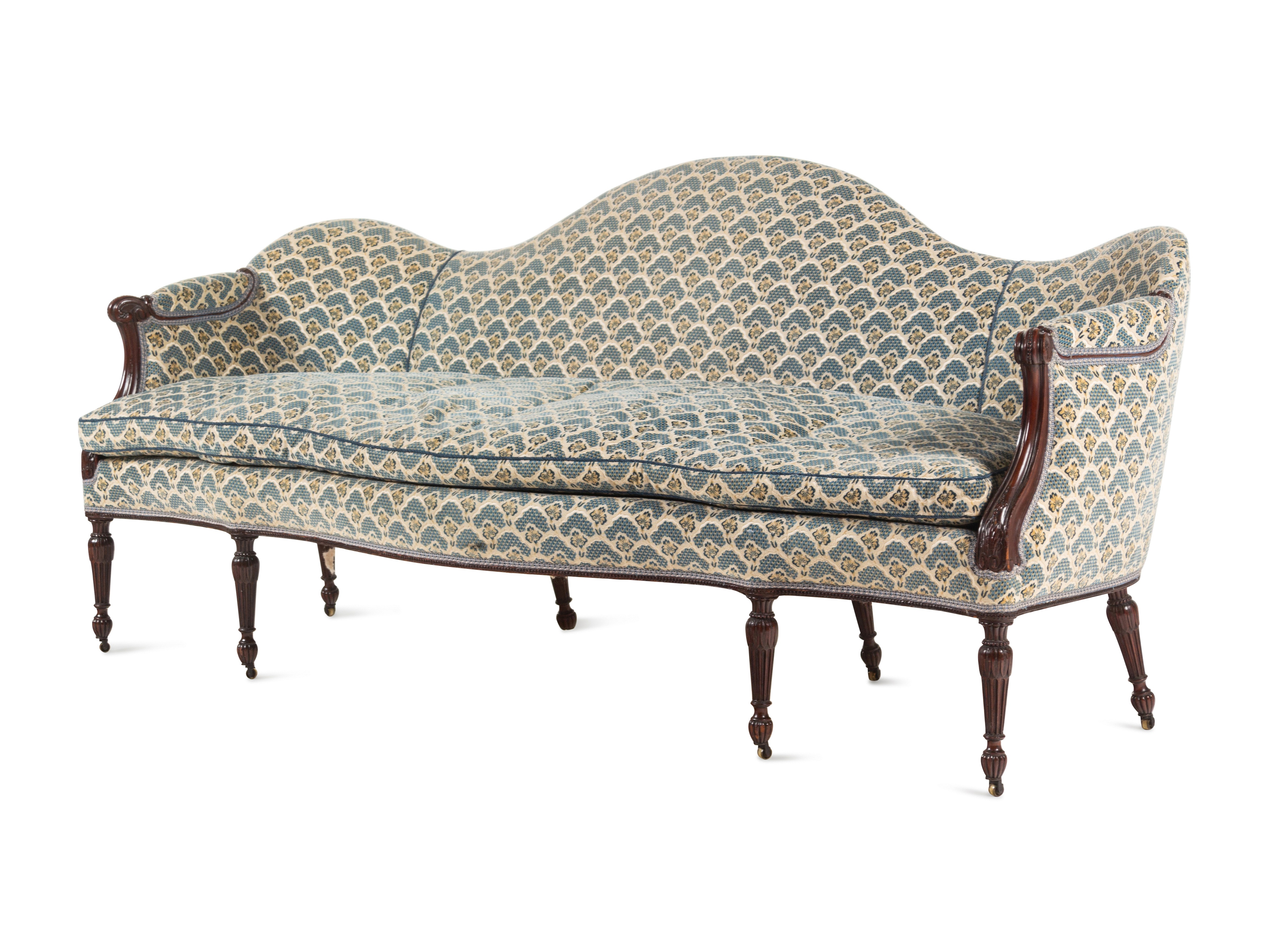 A George III Carved Mahogany Settee - Image 2 of 11