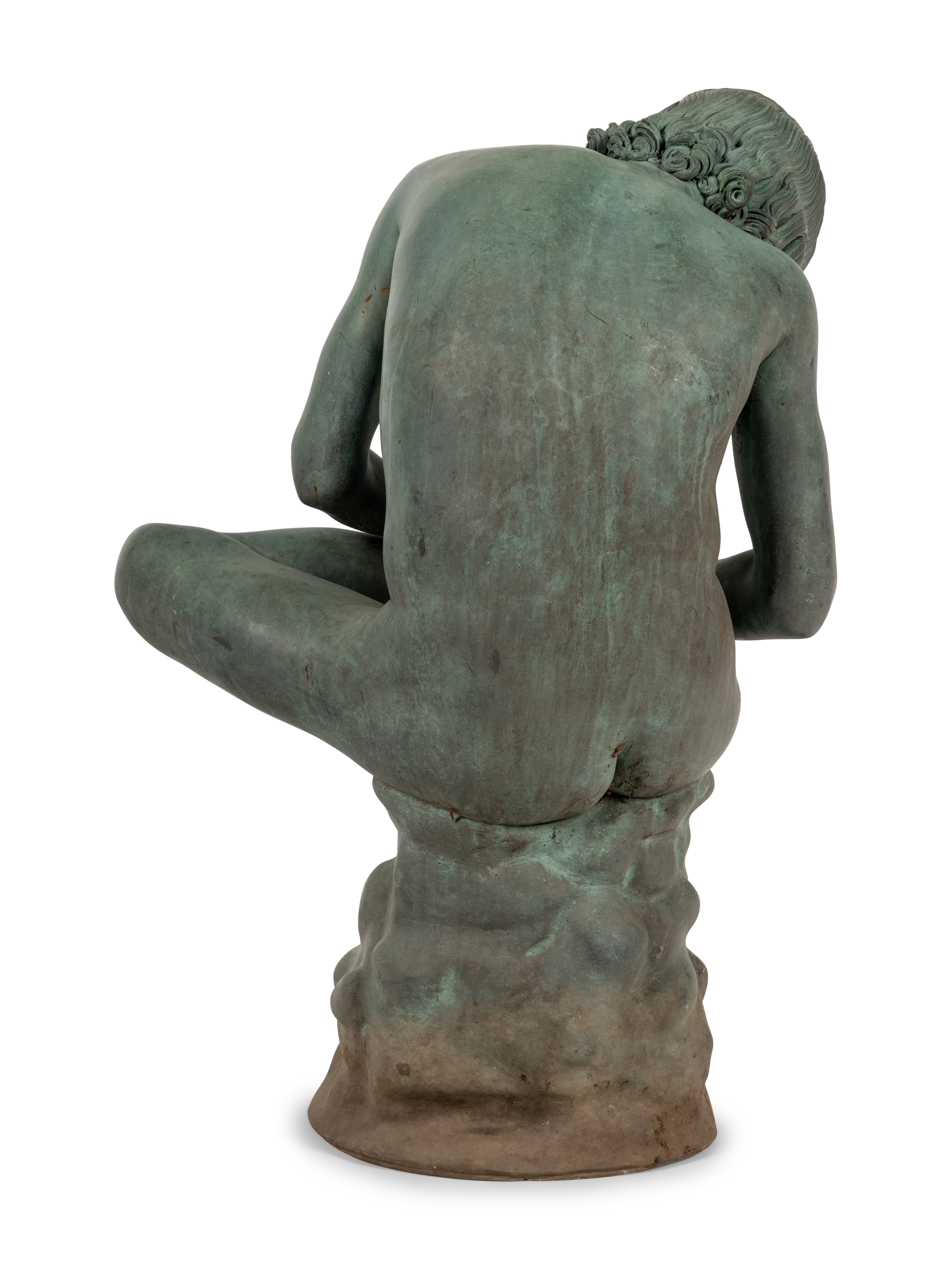 A Patinated Bronze Figure of the Spinario - Image 4 of 6