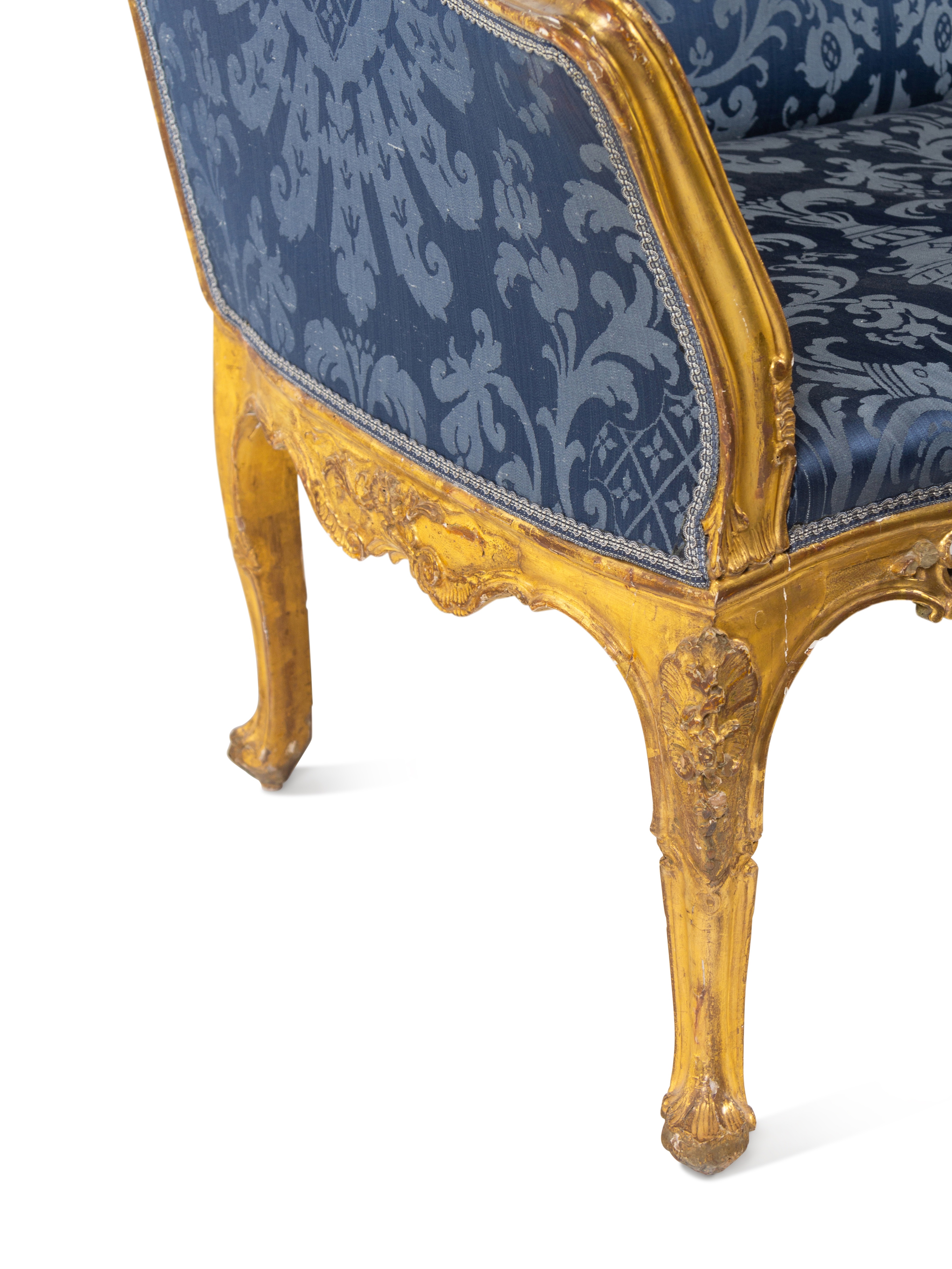 A Continental Giltwood Settee - Image 6 of 7