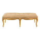 A George III Giltwood Window Bench