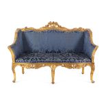 A Continental Giltwood Settee