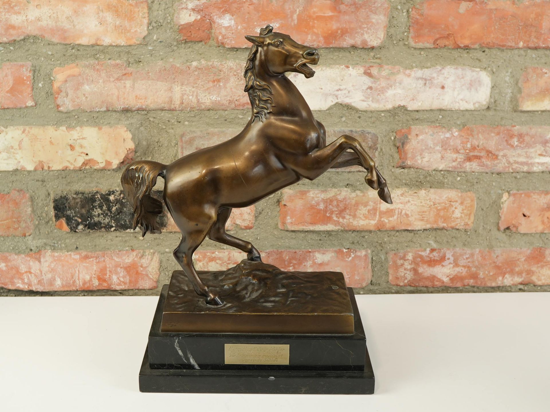 Pferde Skulptur aus Bronze