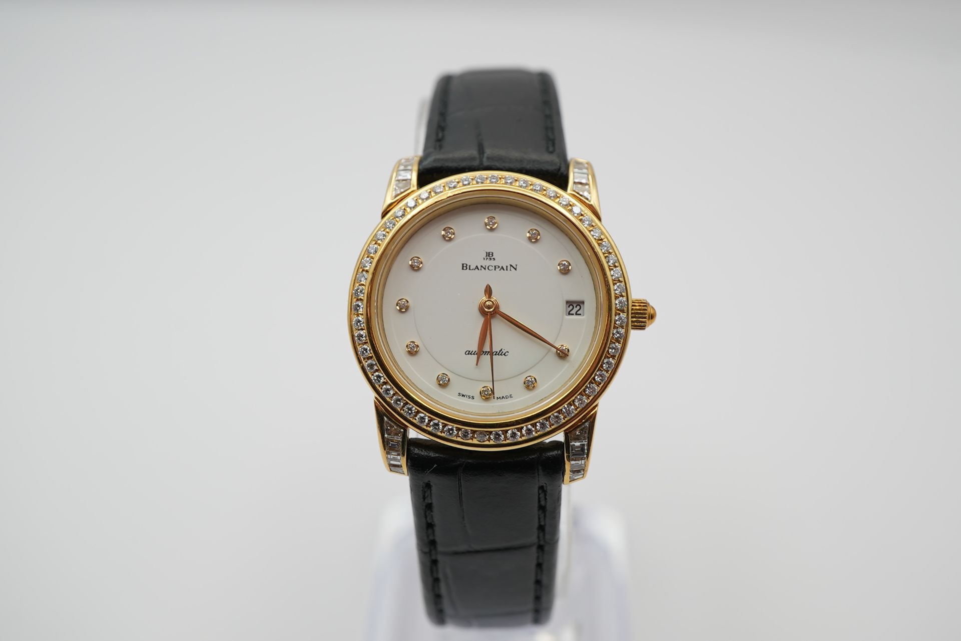Blancpain Villeret Armbanduhr Gold 750 Diamanten