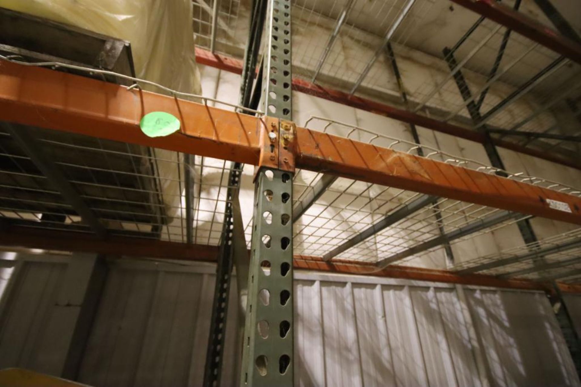 (19) Sections Pallet Rack Tear Drop Type (29 Uprights Appx. 16'x42", 76 Cross Beams 9', 48 Pcs. Wire - Image 11 of 18