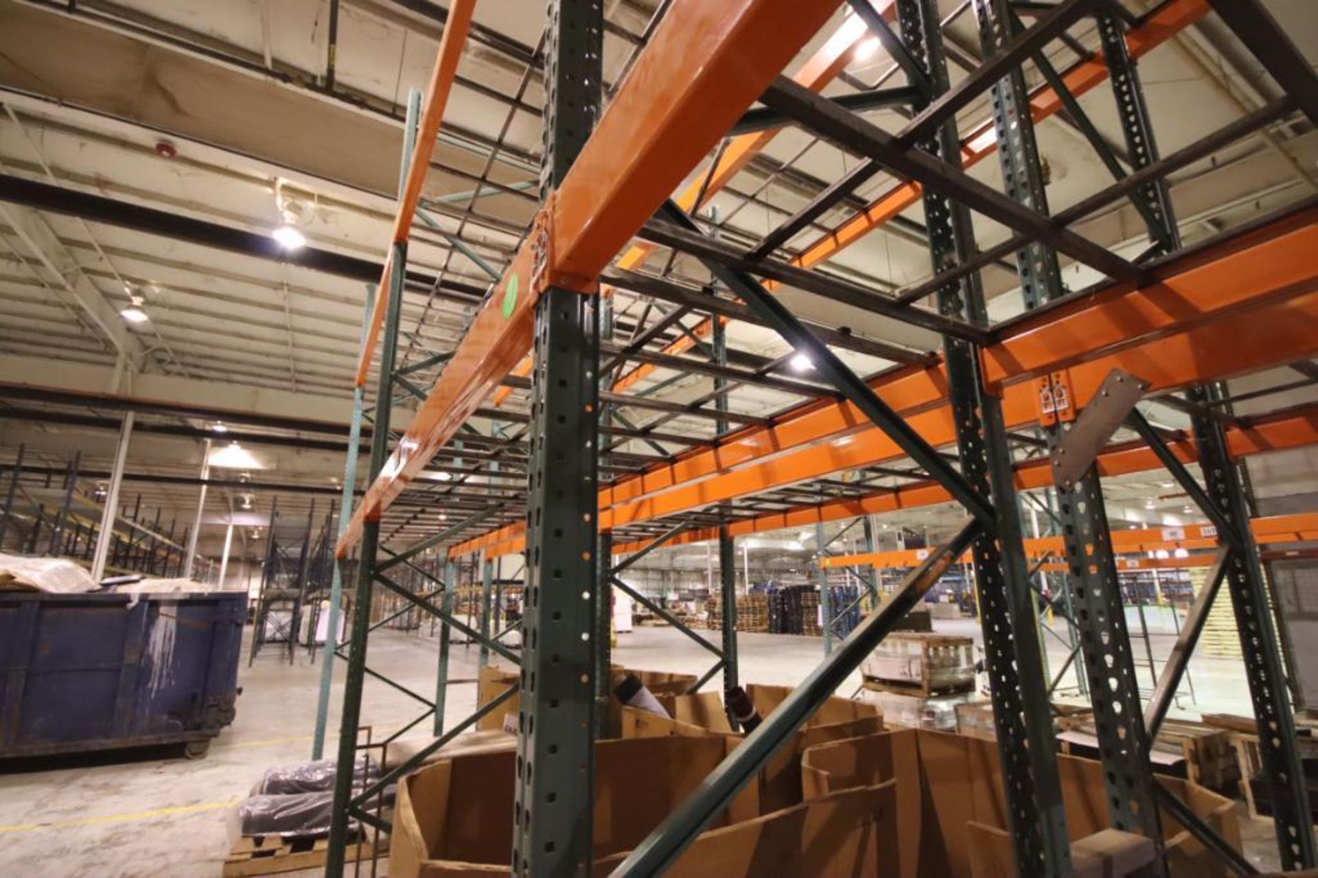 (19) Sections Pallet Rack Tear Drop Type (29 Uprights Appx. 16'x42", 76 Cross Beams 9', 48 Pcs. Wire - Image 15 of 18