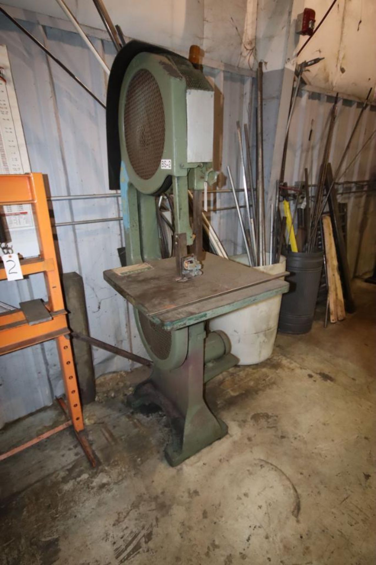 Vertical Band Saw, 19" Throat, 26" Square Table, Adjustable to 12" Height