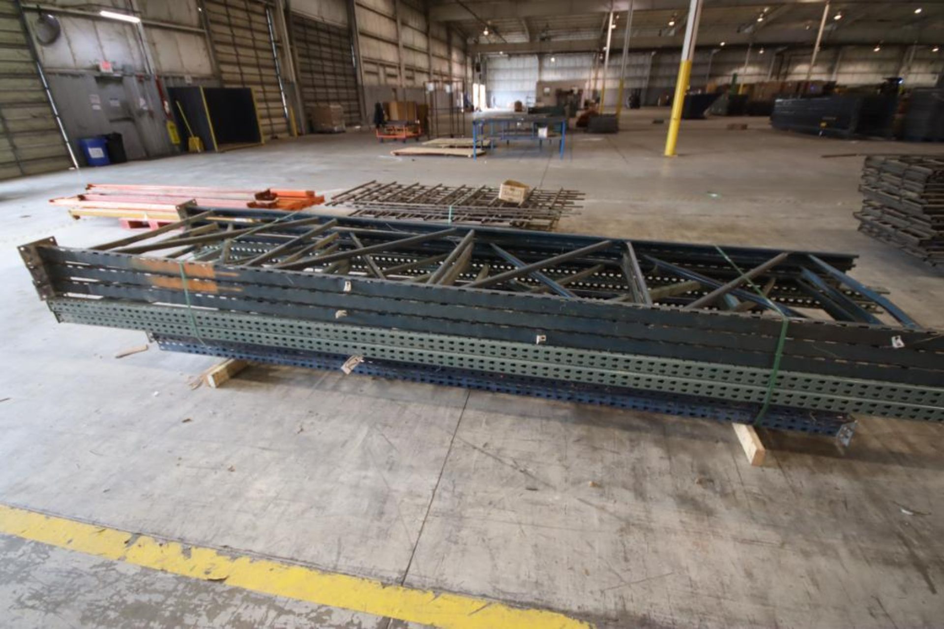 Total of (4) Pallet Racks Consisting of-(2) Sections of Slot Type Pallet Racks 3-Uprights - Image 2 of 11