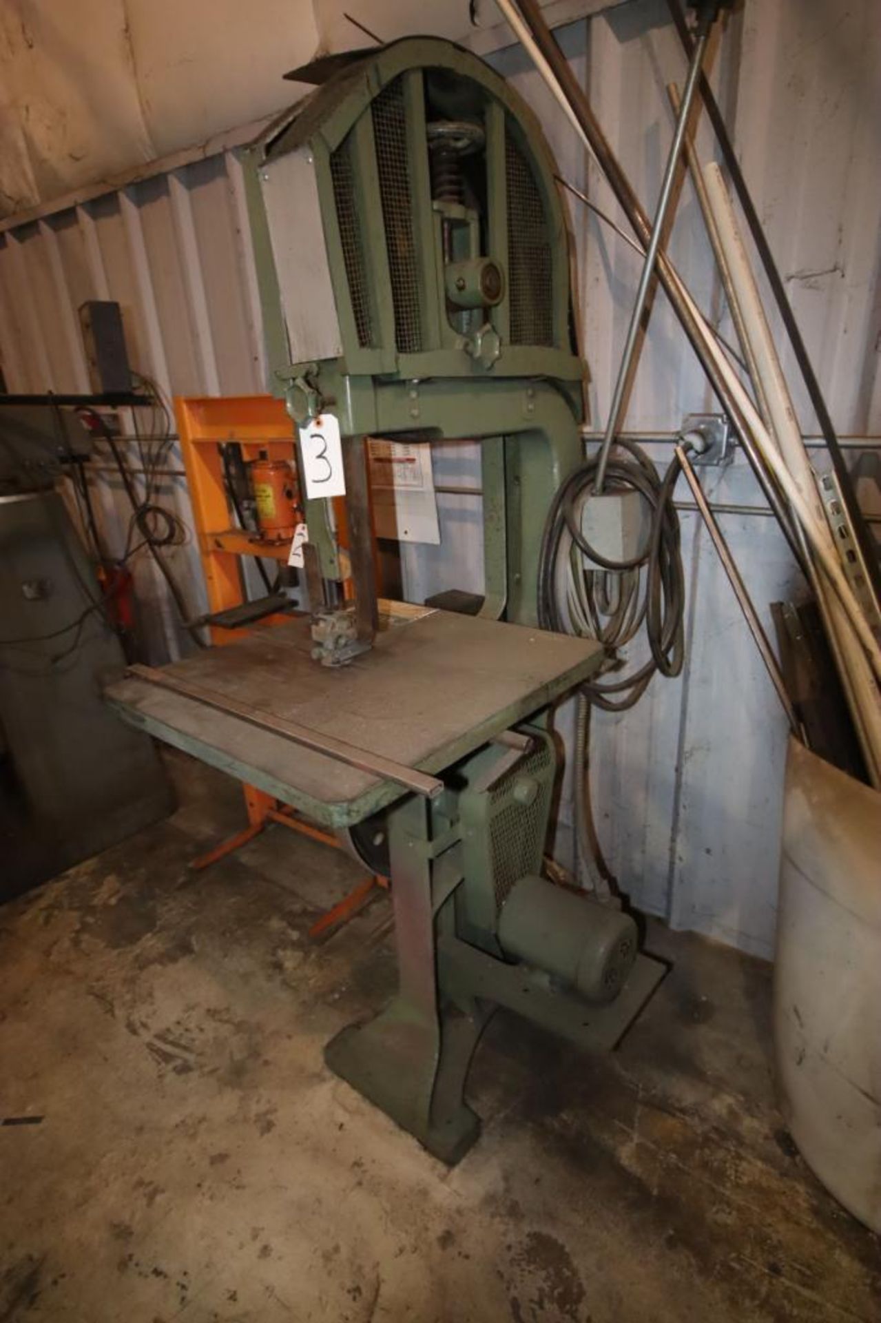 Vertical Band Saw, 19" Throat, 26" Square Table, Adjustable to 12" Height - Image 2 of 2