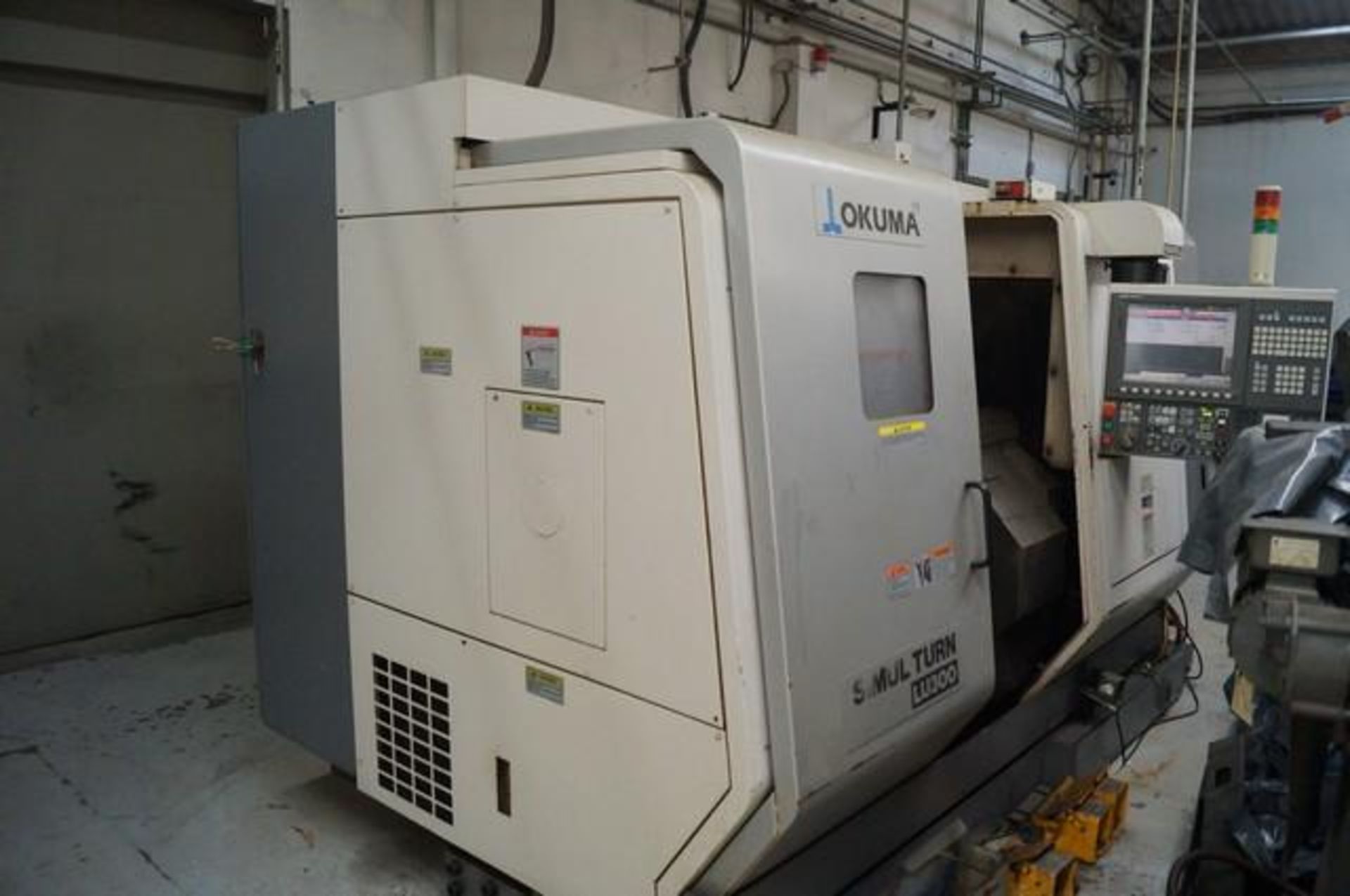 2012 OKUMA LU-300-2SC Twin Turret CNC Horizontal Turning Center