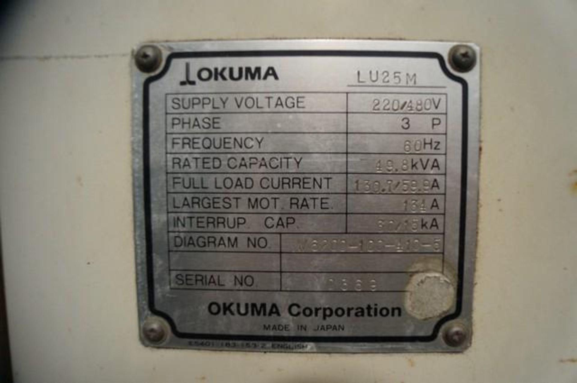 2000 OKUMA LU25M Twin Turret CNC Horizontal Turning Center - Image 6 of 6