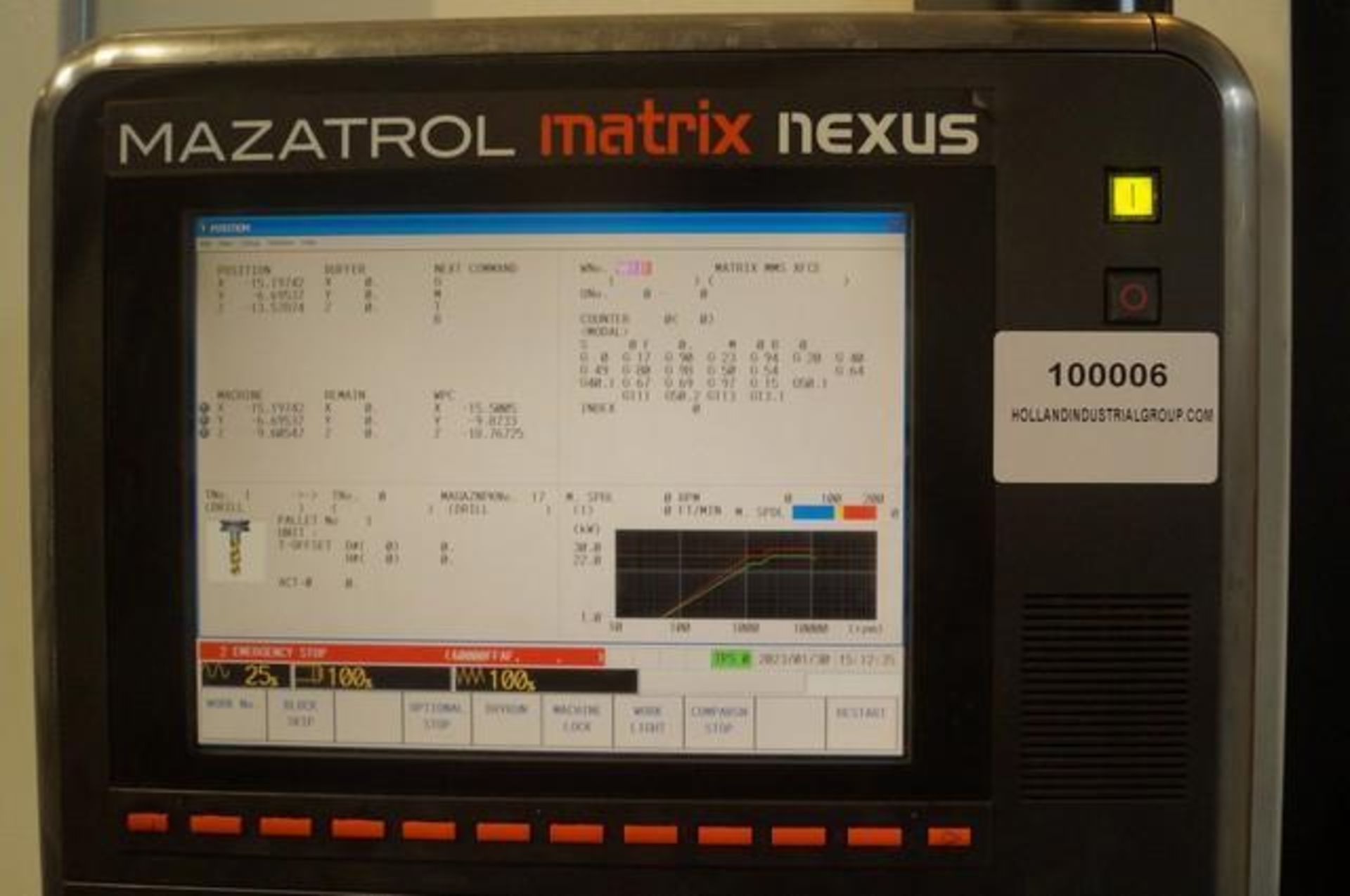 2011 MAZAK NEXUS HCN-4000-II 4 Axis Horizontal CNC Machining Center - Image 3 of 9