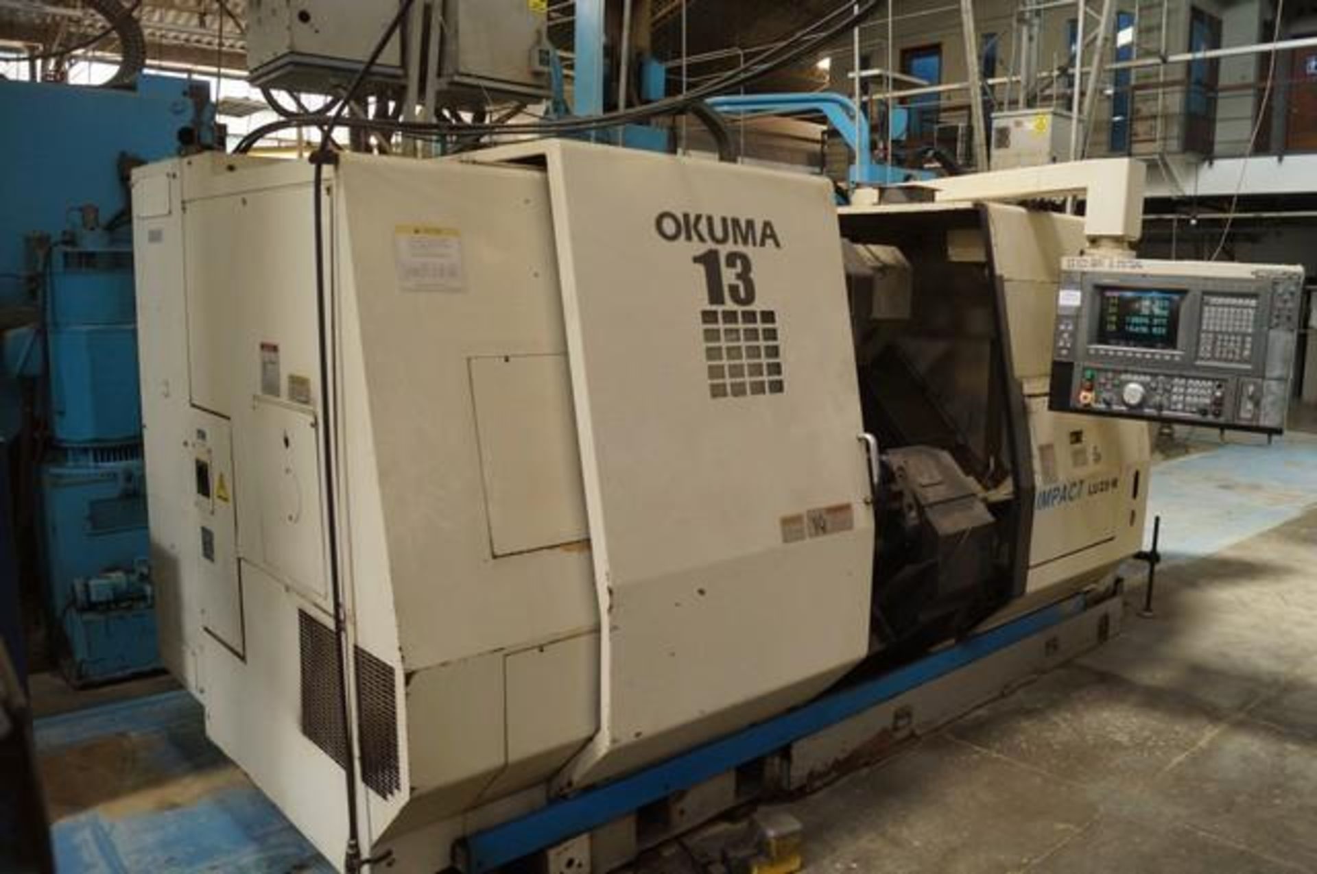 2000 OKUMA LU25M Twin Turret CNC Horizontal Turning Center