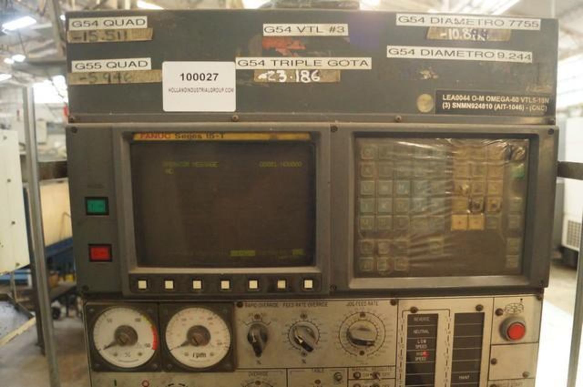 1992 OMEGA 60 Vertical Turret Lathe - Image 3 of 11