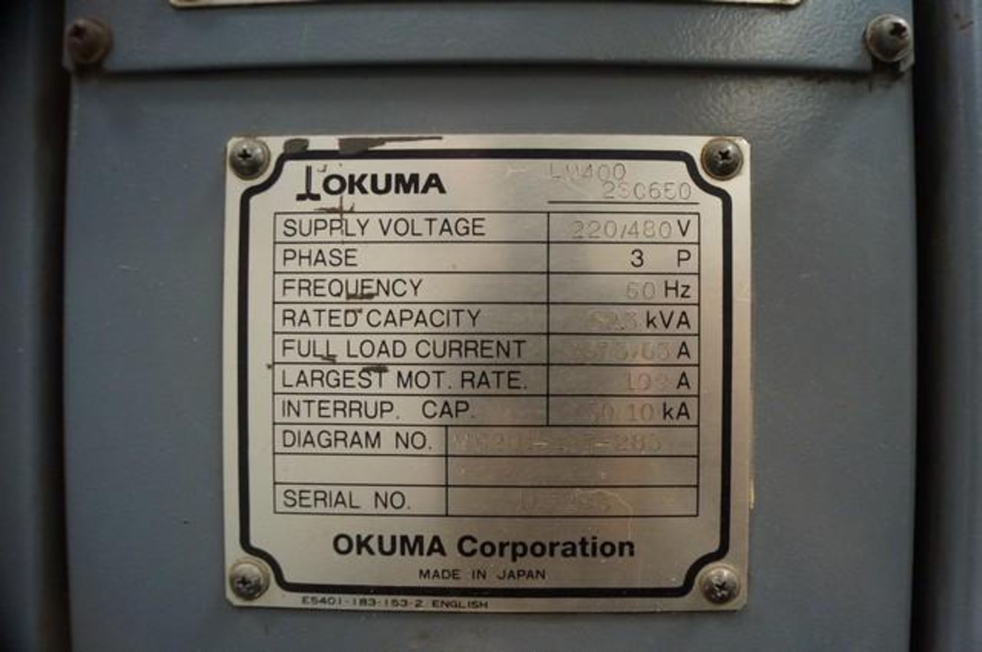 2004 OKUMA LU400 Twin Turret CNC Horizontal Turning Center - Image 12 of 12