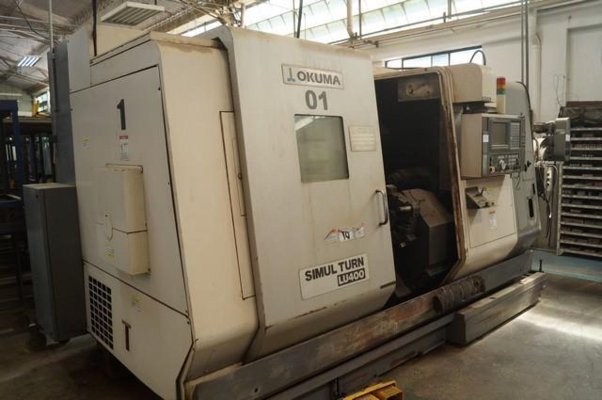 2003 OKUMA LU400 Twin Turret CNC Horizontal Turning Center