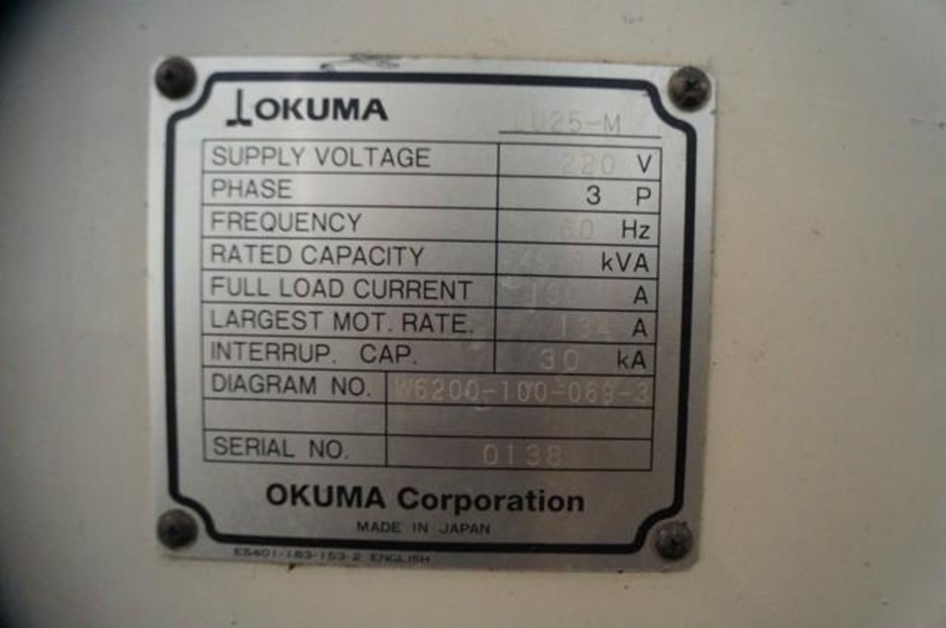 2000 OKUMA LU25M Twin Turret CNC Horizontal Turning Center - Image 7 of 7