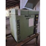 Sullair Model ST1509 Air Compressor: 125 PSIG, 15 KW, 3520 RPM, 575V, 8690 Running Hours, S/N 372170
