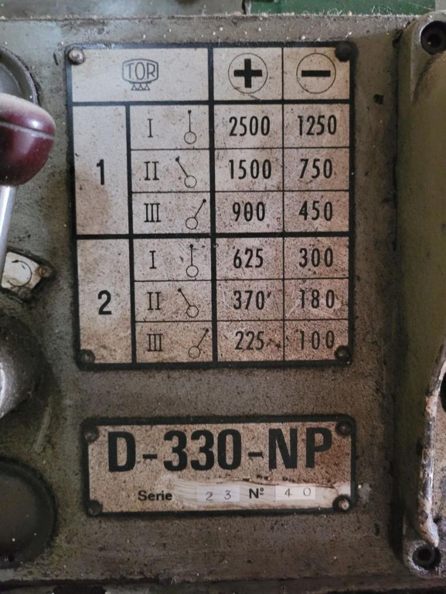 Microtor Model D-330-NP Engine Lathe: Approx. 8" Swing Over Cross Slide, 24" Between Centers, 100-25 - Image 7 of 7