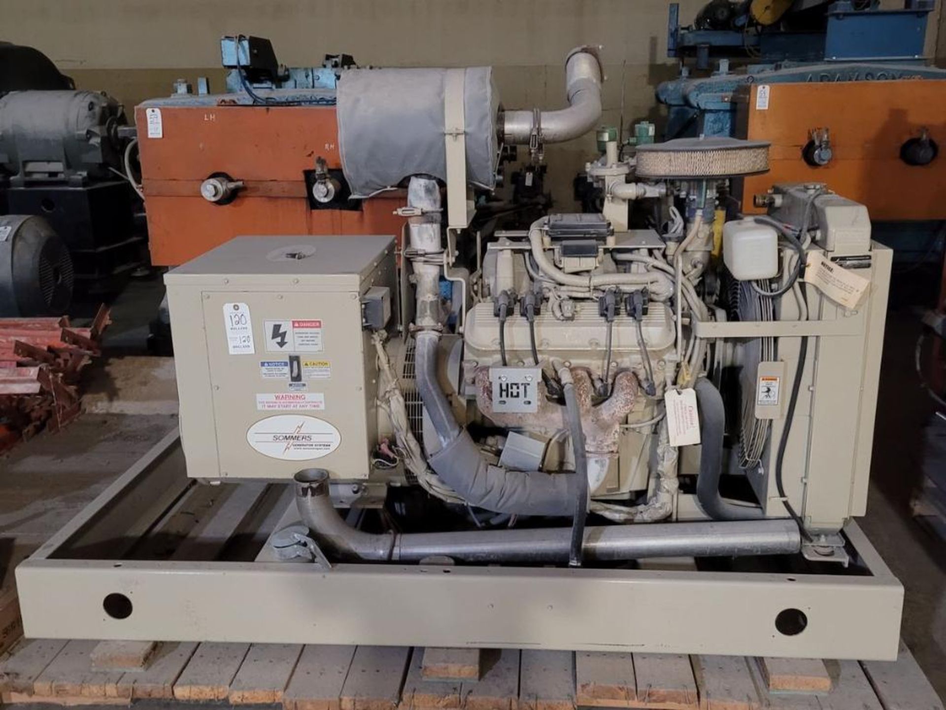 Sommers 80 Kw Diesel Powered Electric Generator: 1800 RPM, 100 KVA, 347/600V, KDGC-500 Controller, W